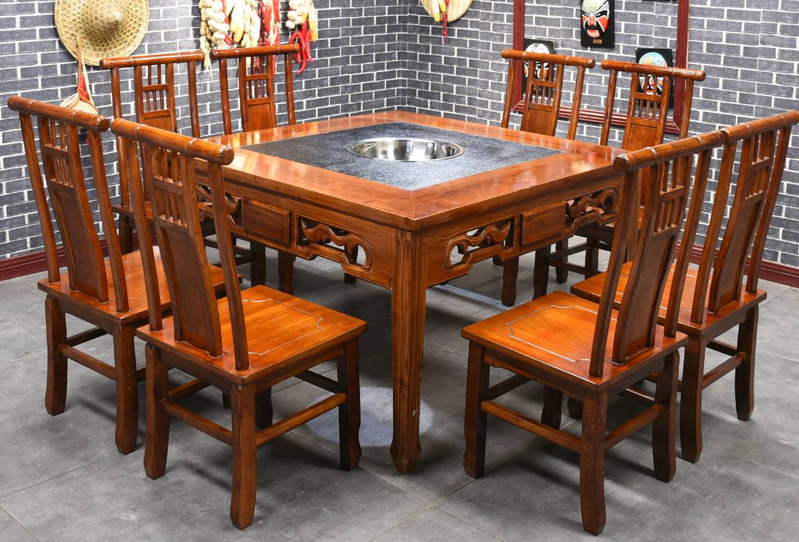 哪種木材制作的實木火鍋桌椅好？